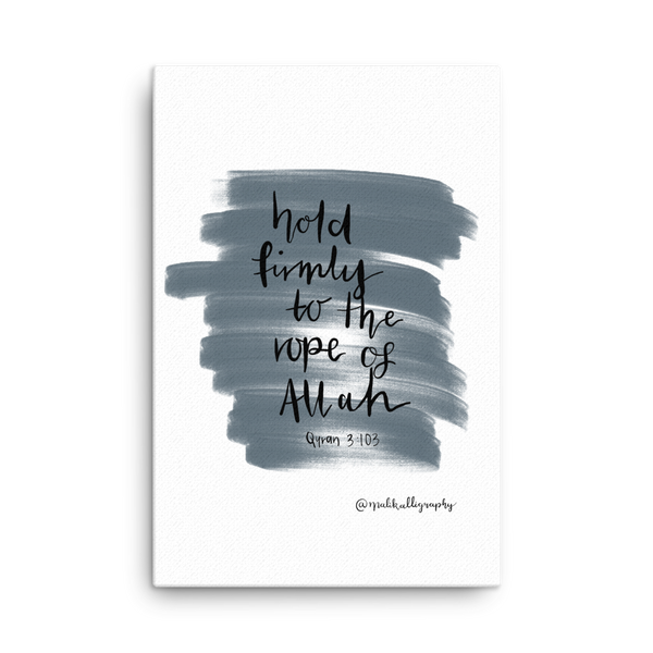 Rope of Allah - Malikalligraphy Canvas