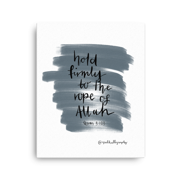 Rope of Allah - Malikalligraphy Canvas