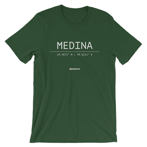 Holy Coordinates - Medina - Bella + Canvas 3001 Adult Short-Sleeve Unisex T-Shirt