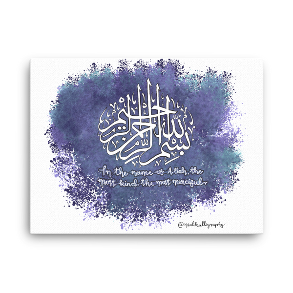 Bismillah - Malikalligraphy Canvas