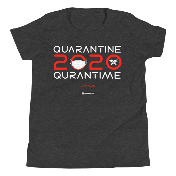Quarantine = Quran Time - Bella + Canvas 3001Y Youth Short Sleeve Tee