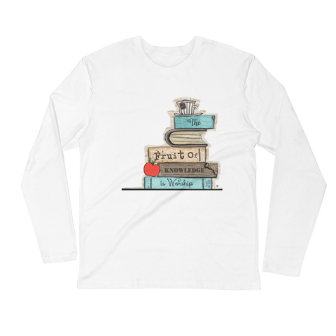 Fruit of Knowledge - Next Level Premium Adult Long Sleeve Fitted Crew