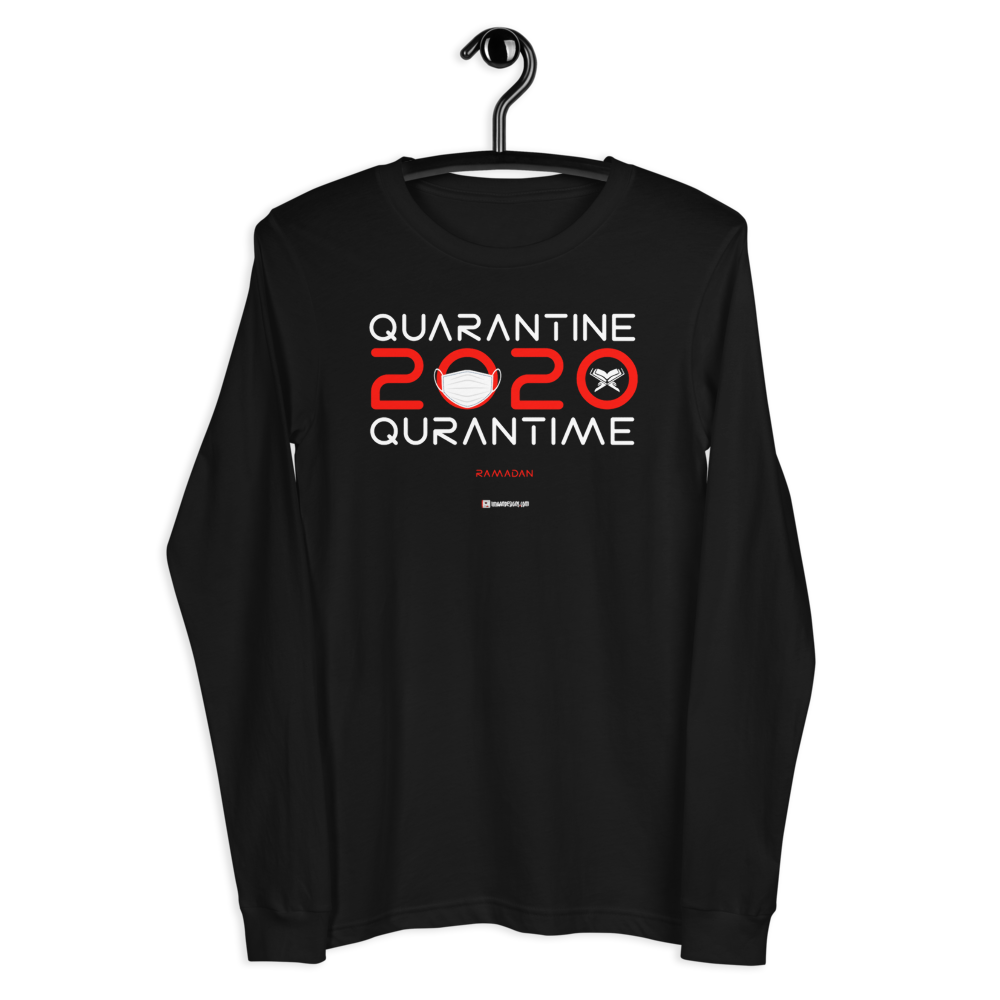 Quarantine = Quran Time - Unisex Long Sleeve Tee | Bella + Canvas 3501