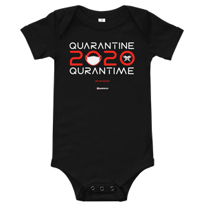 Quarantine = Quran Time - Bella + Canvas 100B Infant Short Sleeve Bodysuit