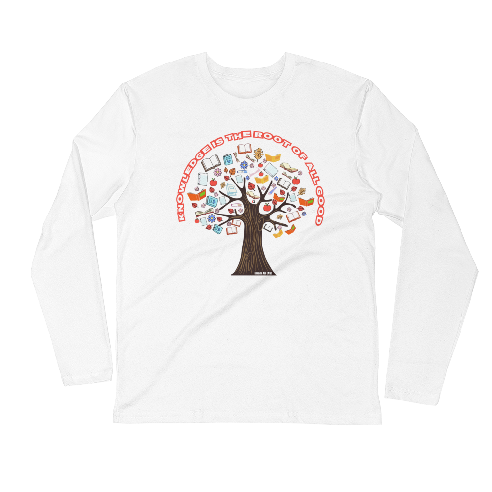 Roots of Knowledge - Next Level Premium Adult Long Sleeve Fitted Crew