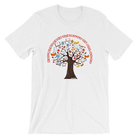Roots of Knowledge - Bella + Canvas 3001 Adult Short-Sleeve Unisex T-Shirt