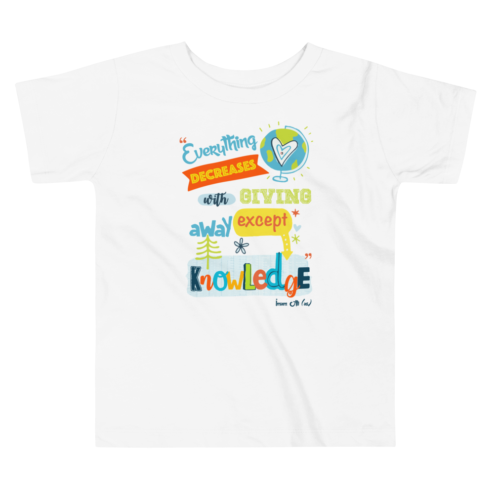 Give Knowledge - Bella + Canvas 3001T Toddler Short Sleeve Tee