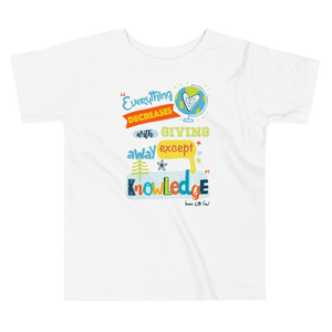 Give Knowledge - Bella + Canvas 3001T Toddler Short Sleeve Tee