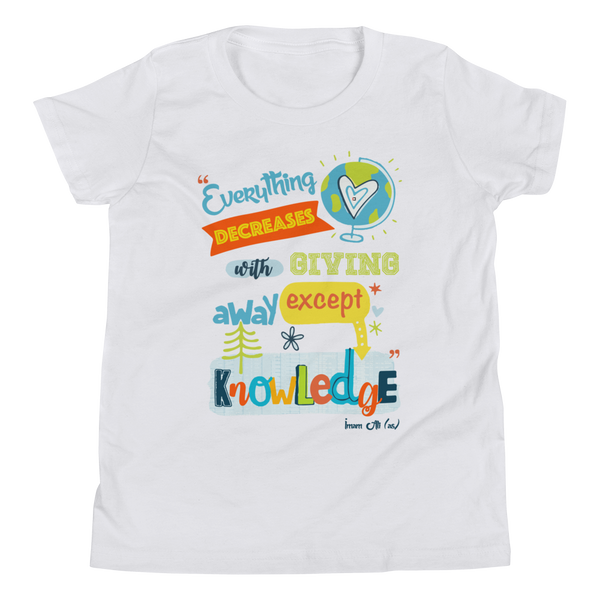 Give Knowledge - Bella + Canvas 3001Y Youth Short Sleeve Tee