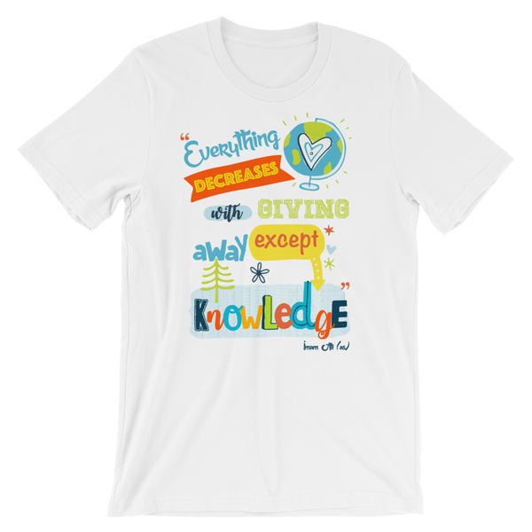 Give Knowledge - Bella + Canvas 3001 Adult Short-Sleeve Unisex T-Shirt