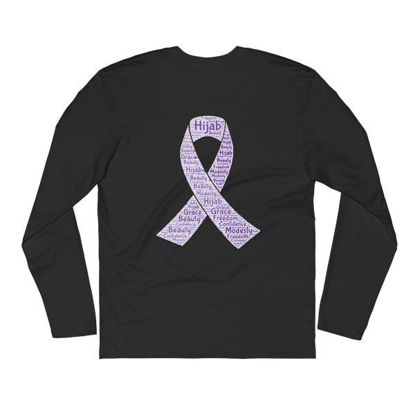 Hijab Ribbon - Next Level Premium Adult Long Sleeve Fitted Crew