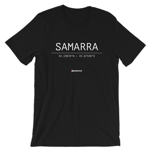 Holy Coordinates - Samarra - Bella + Canvas 3001 Adult Short-Sleeve Unisex T-Shirt