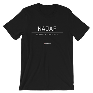 Holy Coordinates - Najaf - Bella + Canvas 3001 Adult Short-Sleeve Unisex T-Shirt