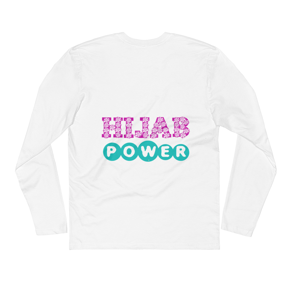 Hijab Power - Next Level Premium Adult Long Sleeve Fitted Crew