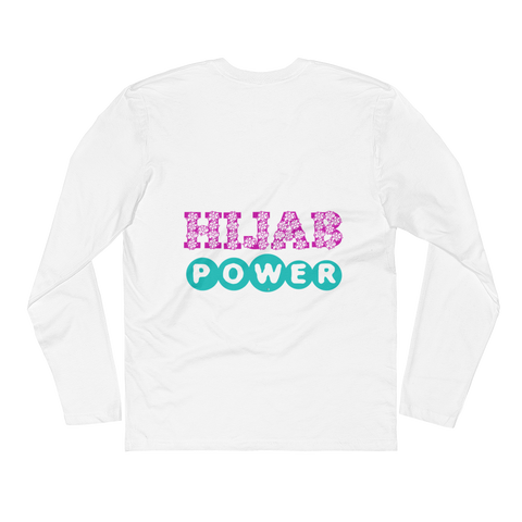Hijab Power - Next Level Premium Adult Long Sleeve Fitted Crew
