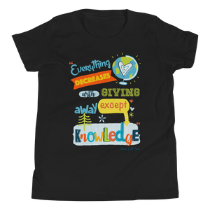 Give Knowledge - Bella + Canvas 3001Y Youth Short Sleeve Tee