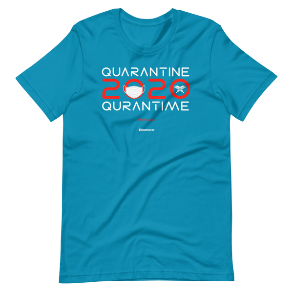 Quarantine = Quran Time - Bella + Canvas 3001 Adult Short-Sleeve Unisex T-Shirt