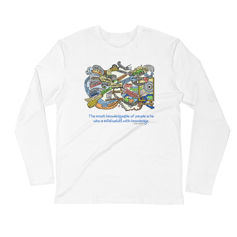 Knowledge Infatuation - Next Level Premium Adult Long Sleeve Fitted Crew