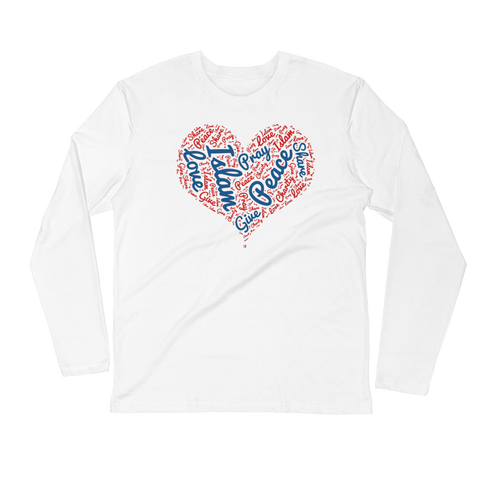 Love Islam - Next Level Premium Adult Long Sleeve Fitted Crew
