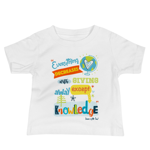 Give Knowledge - Bella + Canvas 3001YB Baby Jersey Short Sleeve Tee