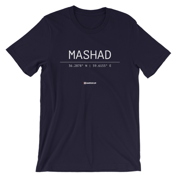 Holy Coordinates - Mashad - Bella + Canvas 3001 Adult Short-Sleeve Unisex T-Shirt