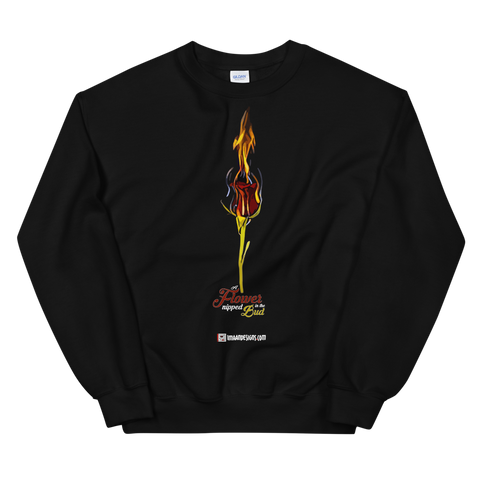 Burning Flower - Adult Sweatshirt